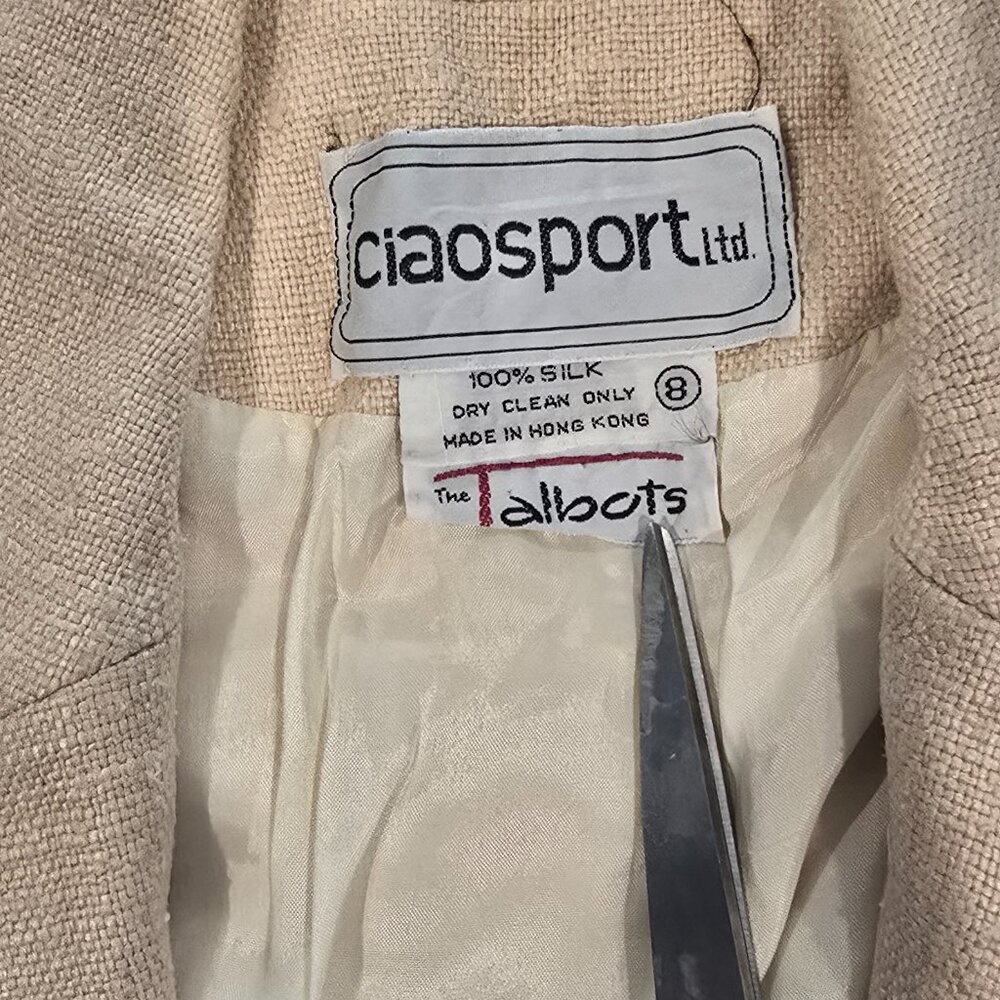 Vintage Ciaosport Talbots Beige Blazer - Picture 3 of 5